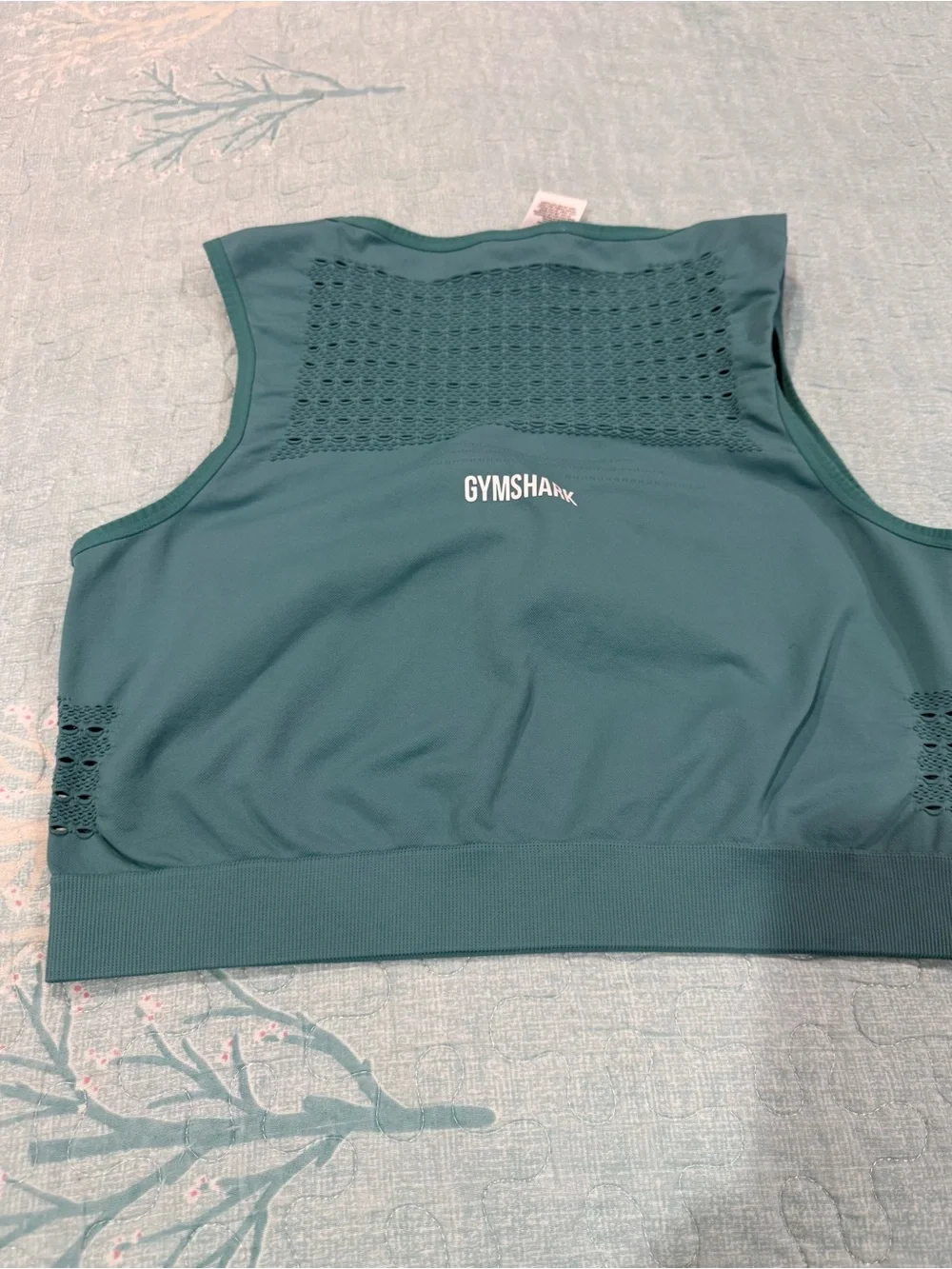 Gymshark Seamless Sports Bra Crop Top — Teal XXL